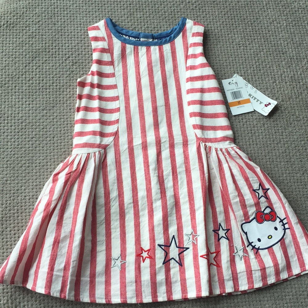 Hello kitty patriotic dress
